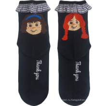 Горячая распродажа оптовая индивидуальная мультипликация yiwu мода милая мультипликационная экипажа женские женские носки